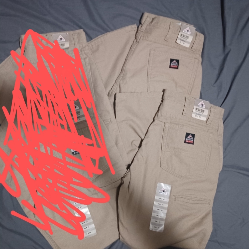 Bulwark FR canvas  PPE electricians jeans NWT